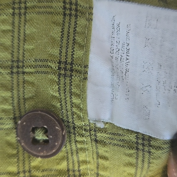 PATAGONIA Mens Short Sleeve Puckerware Button Down Shirt Avocado Green Sz XXL - Picture 14 of 14